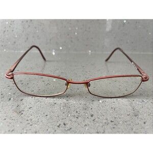 Easy Clip R6012 49-17-135 30 Red Full Rim Eyeglasses Frames ONLY magnetic